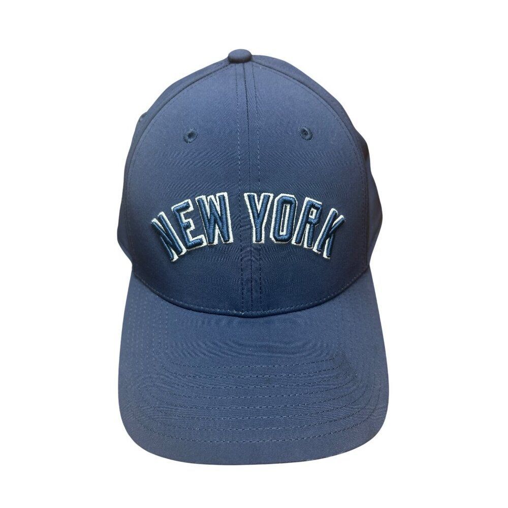 New York Navy Blue Flexfit Baseball Cap By Fanatics M/L Polyester